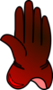 Red Glove Clip Art